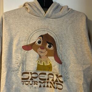 Disney Gray Hoodie with Adorable Character Design